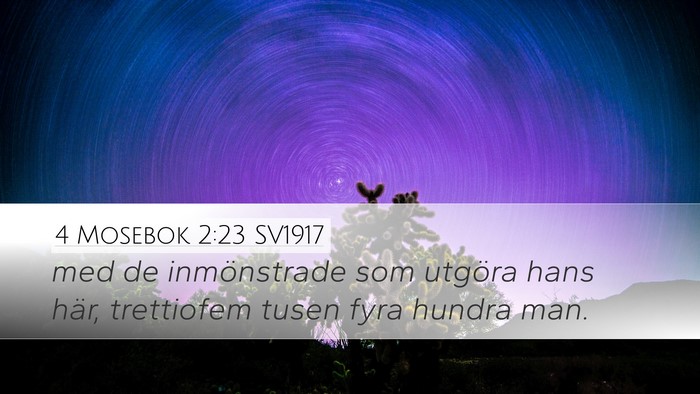 4 Mosebok 2:23 SV1917 Bible Verse Image