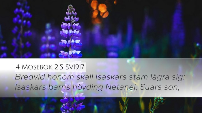 4 Mosebok 2:5 SV1917 Bible Verse Image