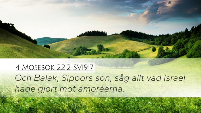4 Mosebok 22:2 SV1917 Bible Verse Image