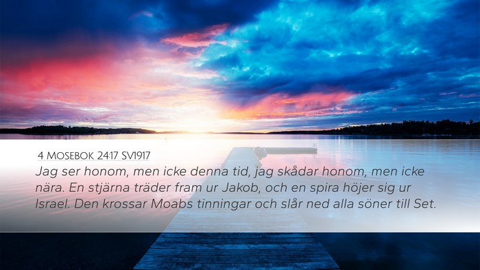 4 Mosebok 24:17 SV1917 Bible Verse Image
