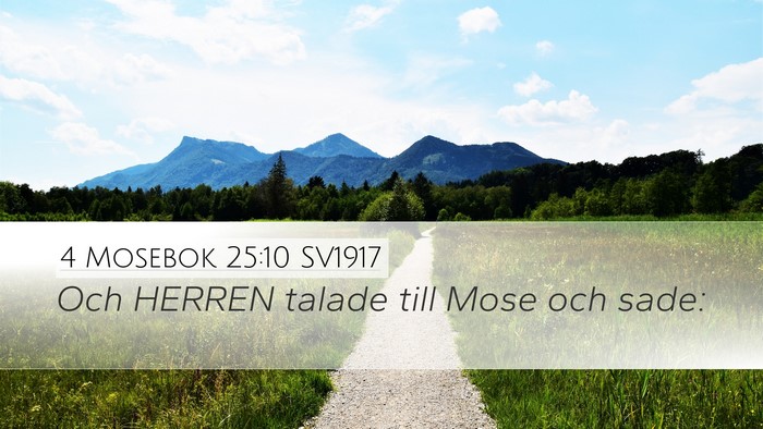 4 Mosebok 25:10 SV1917 Desktop Wallpaper - Och HERREN talade till Mose och - Desktop Bible Verse Wallpaper