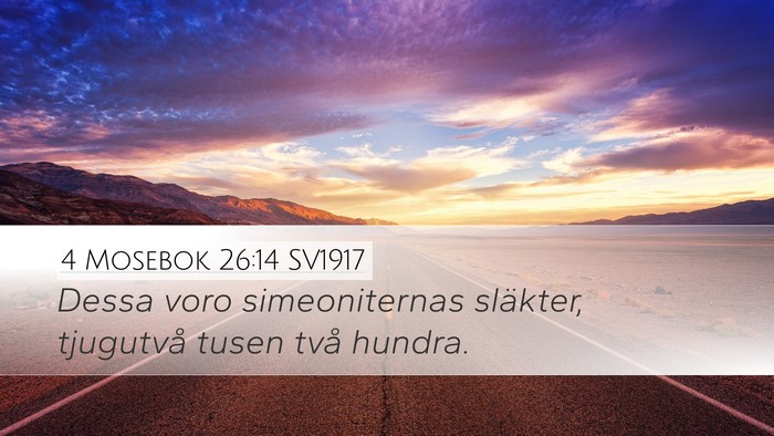 4 Mosebok 26:14 SV1917 Bible Verse Image