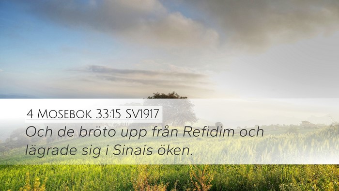 4 Mosebok 33:15 SV1917 Bible Verse Image