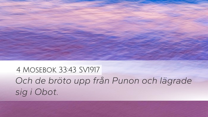 4 Mosebok 33:43 SV1917 Bible Verse Image