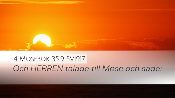 4 Mosebok 35:9 SV1917 Desktop Wallpaper - Och HERREN talade till Mose och - Desktop Bible Verse Wallpaper