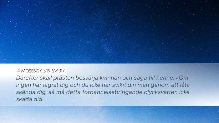 4 Mosebok 5:19 SV1917 Bible Verse Image