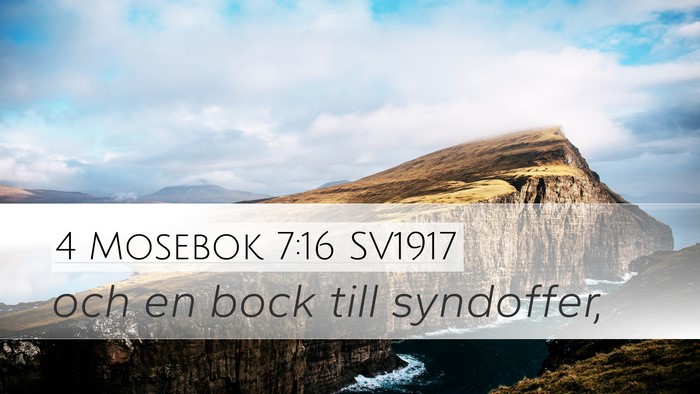 4 Mosebok 7:16 SV1917 Bible Verse Image