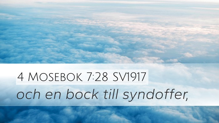 4 Mosebok 7:28 SV1917 Desktop Wallpaper - och en bock till - Desktop Bible Verse Wallpaper