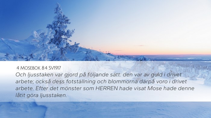 4 Mosebok 8:4 SV1917 Bible Verse Image