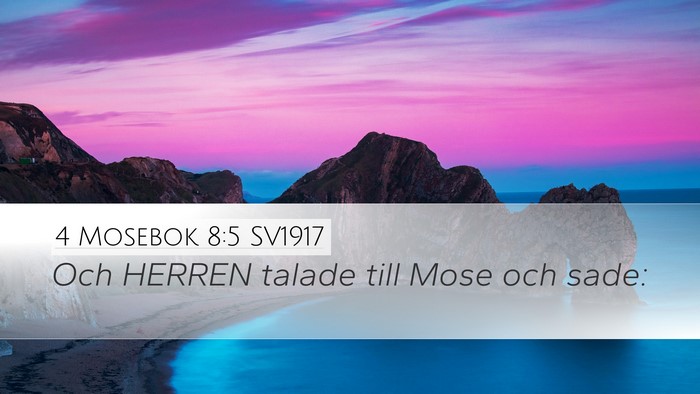 4 Mosebok 8:5 SV1917 Bible Verse Image