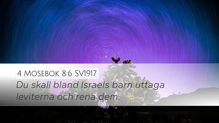 4 Mosebok 8:6 SV1917 Bible Verse Image