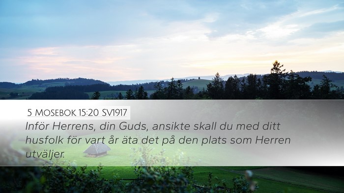 5 Mosebok 15:20 SV1917 Bible Verse Image