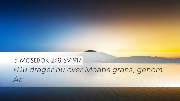 5 Mosebok 2:18 SV1917 Bible Verse Image