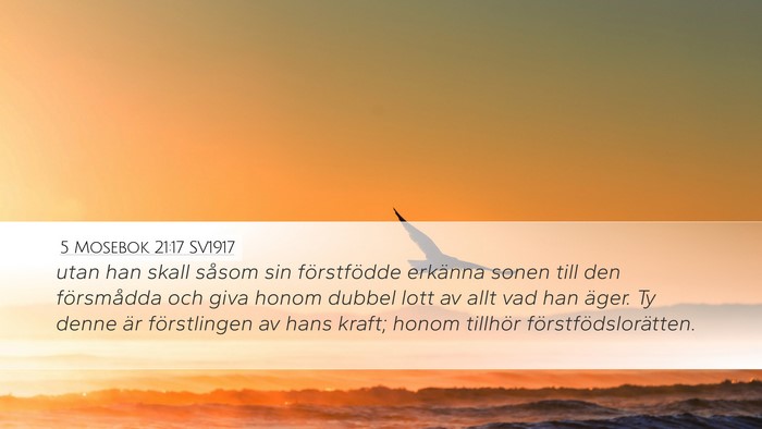 5 Mosebok 21:17 SV1917 Bible Verse Image