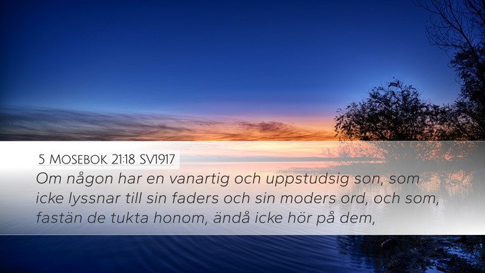 5 Mosebok 21:18 SV1917 Bible Verse Image