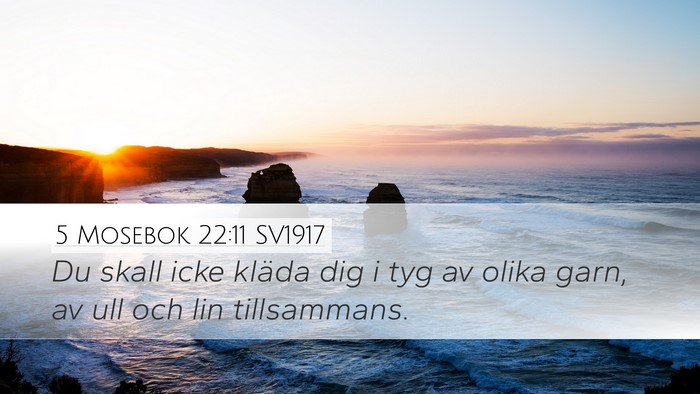 5 Mosebok 22:11 SV1917 Bible Verse Image