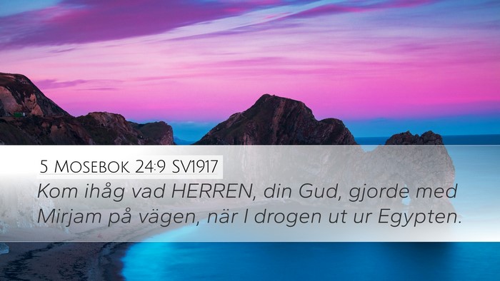 5 Mosebok 24:9 SV1917 Bible Verse Image
