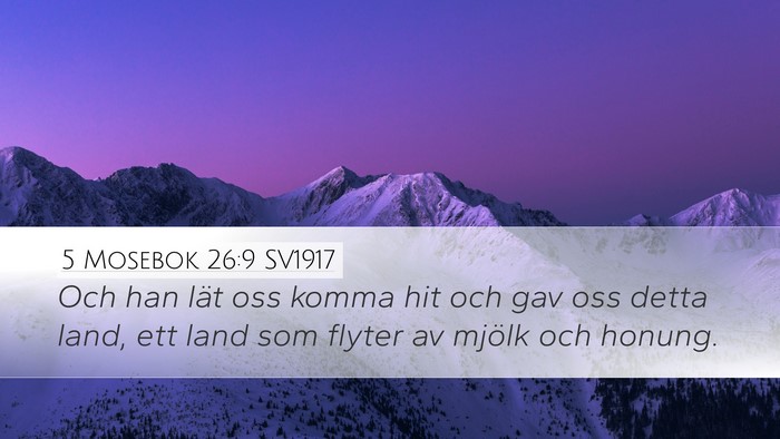 5 Mosebok 26:9 SV1917 Bible Verse Image