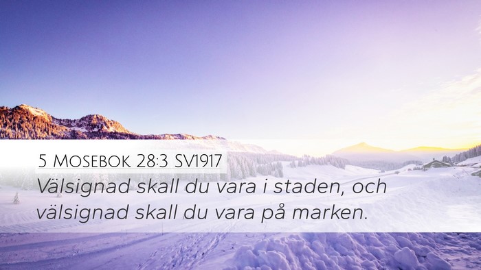 5 Mosebok 28:3 SV1917 Bible Verse Image