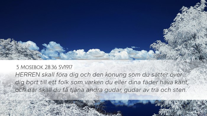 5 Mosebok 28:36 SV1917 Bible Verse Image