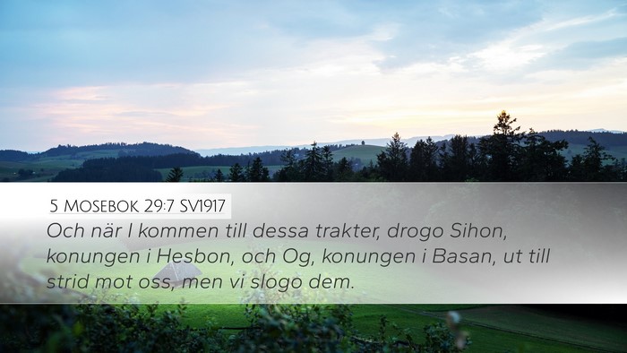 5 Mosebok 29:7 SV1917 Bible Verse Image