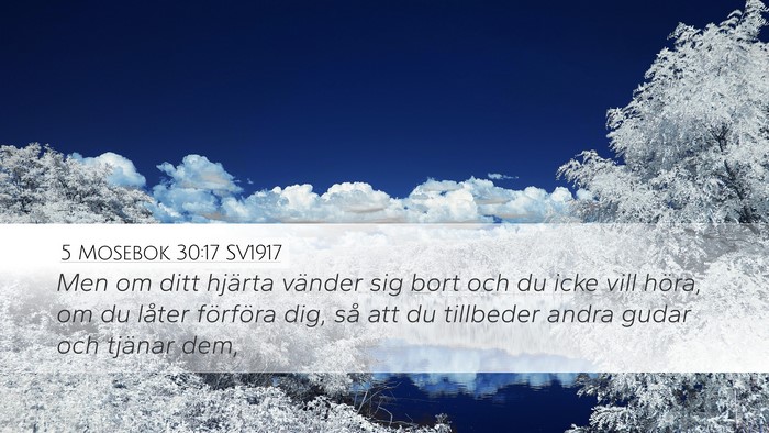 5 Mosebok 30:17 SV1917 Bible Verse Image