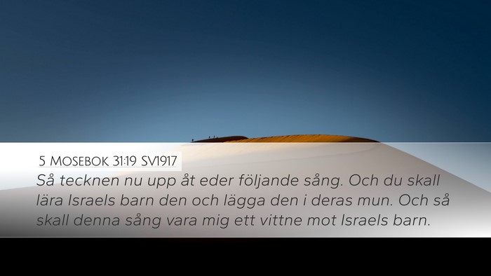 5 Mosebok 31:19 SV1917 Bible Verse Image