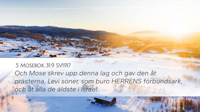 5 Mosebok 31:9 SV1917 Bible Verse Image