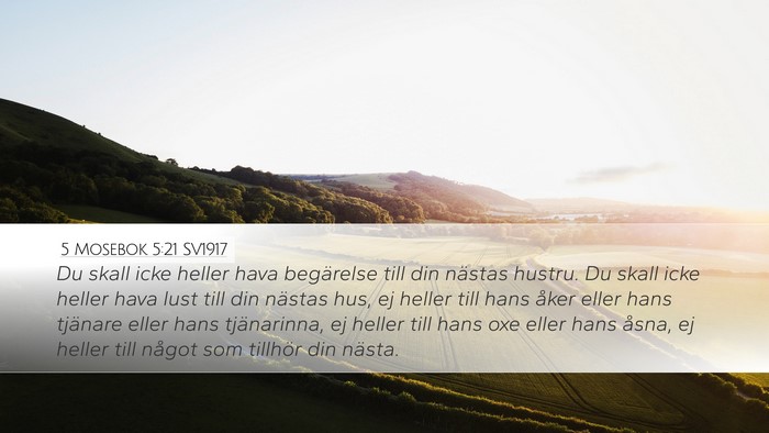 5 Mosebok 5:21 SV1917 Bible Verse Image