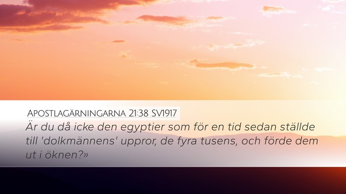 Apostlagärningarna 21:38 SV1917 Bible Verse Image