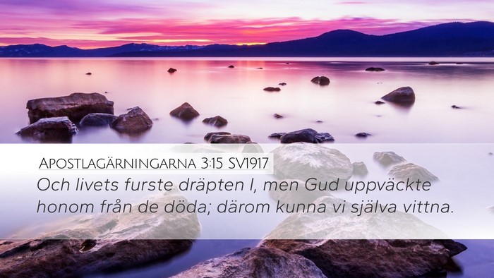 Apostlagärningarna 3:15 SV1917 Bible Verse Image