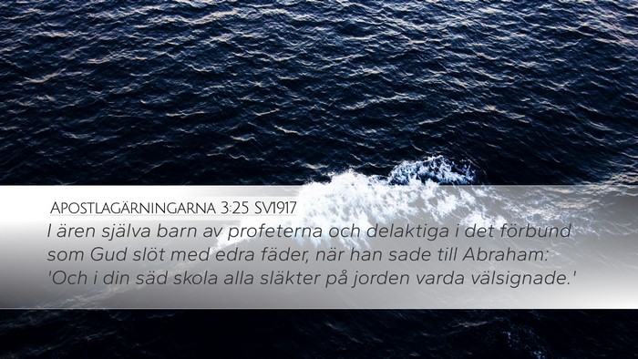 Apostlagärningarna 3:25 SV1917 Bible Verse Image