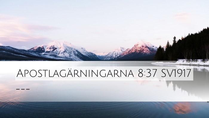 Apostlagärningarna 8:37 SV1917 Desktop Wallpaper -  - Desktop Bible Verse Wallpaper