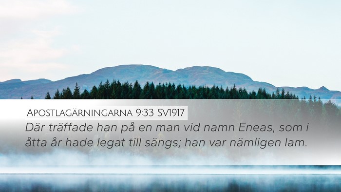 Apostlagärningarna 9:33 SV1917 Bible Verse Image