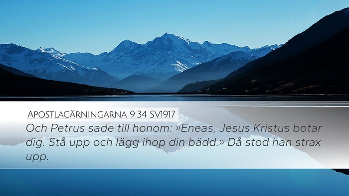 Apostlagärningarna 9:34 SV1917 Bible Verse Image