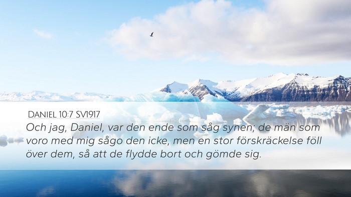 Daniel 10:7 SV1917 Bible Verse Image