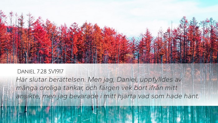 Daniel 7:28 SV1917 Bible Verse Image