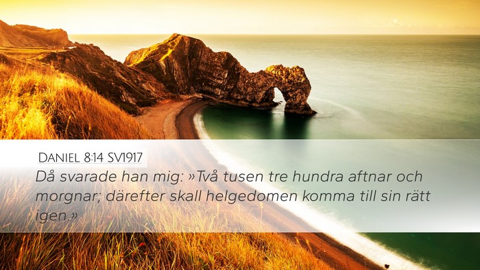 Daniel 8:14 SV1917 Bible Verse Image