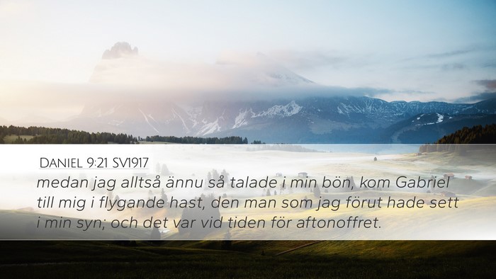 Daniel 9:21 SV1917 Bible Verse Image
