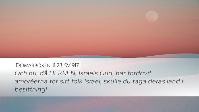 Domarboken 11:23 SV1917 Bible Verse Image