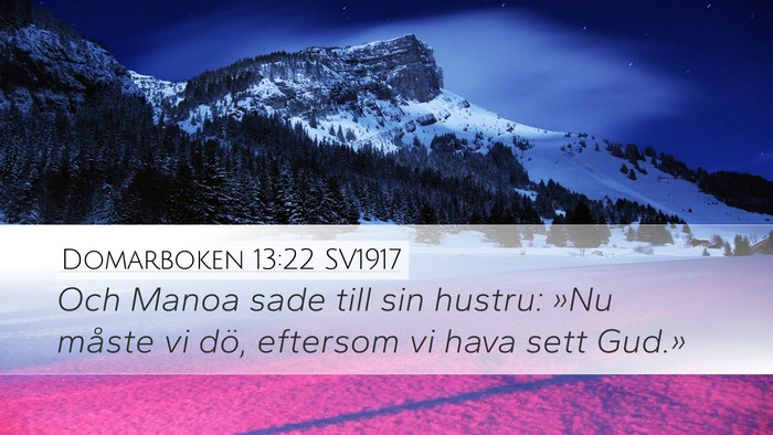 Domarboken 13:22 SV1917 Bible Verse Image
