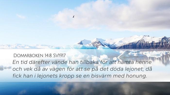 Domarboken 14:8 SV1917 Bible Verse Image