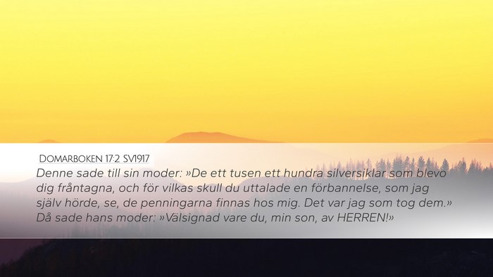 Domarboken 17:2 SV1917 Bible Verse Image