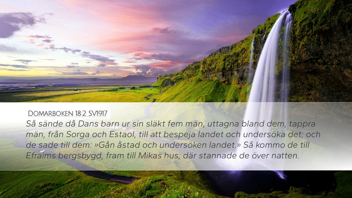 Domarboken 18:2 SV1917 Bible Verse Image