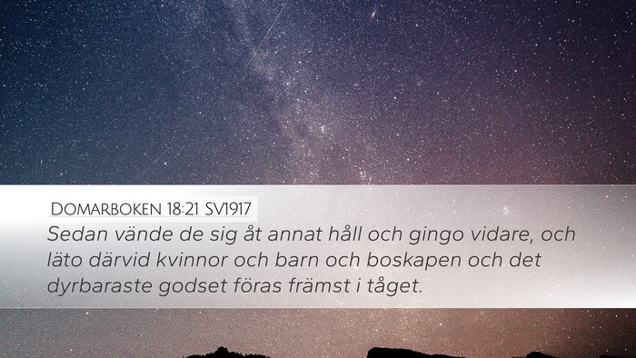 Domarboken 18:21 SV1917 Bible Verse Image