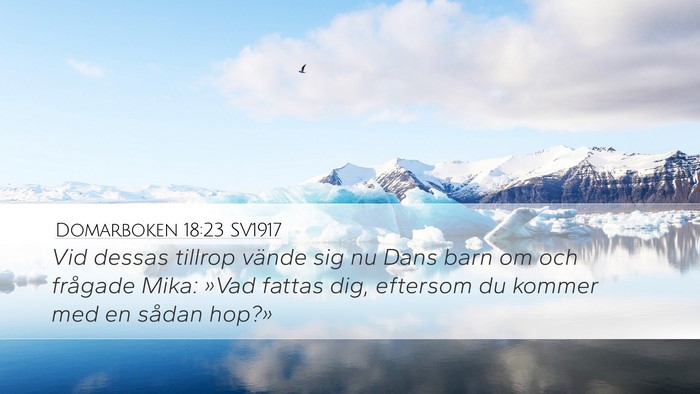 Domarboken 18:23 SV1917 Bible Verse Image