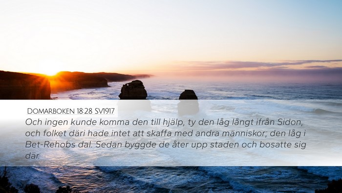 Domarboken 18:28 SV1917 Bible Verse Image