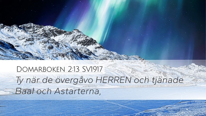 Domarboken 2:13 SV1917 Bible Verse Image