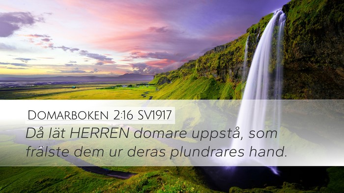 Domarboken 2:16 SV1917 Bible Verse Image