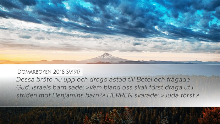 Domarboken 20:18 SV1917 Bible Verse Image